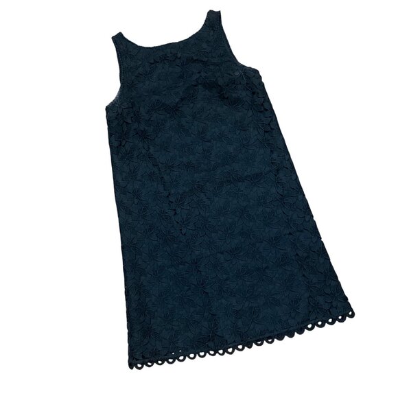 Kate Spade Black Sleeveless Crochet Midi Dress Lined Size 4 Witchygoth Fairygoth - Picture 2 of 11